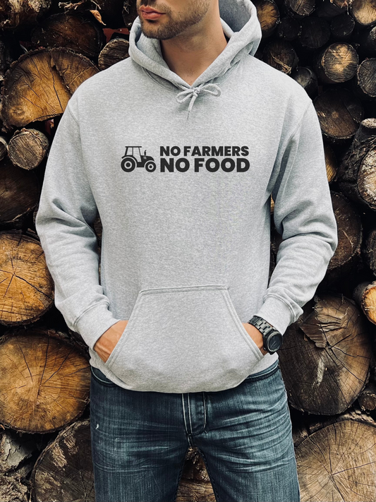 No Farmers No Food Hooded Sweatshirt